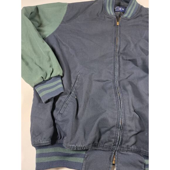 Vintage 90s Dickies Eisenhower Jacket Work Bomber Jacket Grunge Sz XL Green Blue - Picture 4 of 5